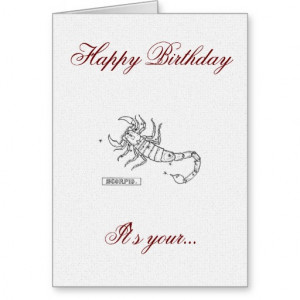 Zodiac Birthday Greeting Cards