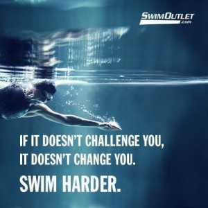 Swimming quotes, sport, best, sayings, harder