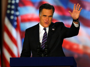 Republican presidential nominee Mitt Romney on Election Night in ...