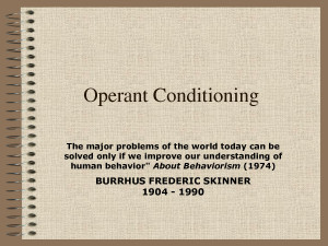 The Basics: Operant Conditioning