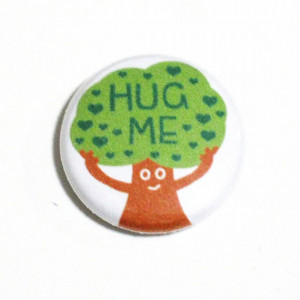 Tree Hugger Pin Free Hugs Cute Accessories Trees Nature Buttons Heart ...