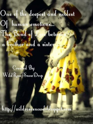 Cute Brother And Sister Relationship Quotes Human emotions the bond