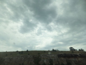 Cloudy skies and rocks in Arkansas!