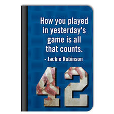 ... Leather Protective Case - Baseball - Jackie Robinson Quote - 