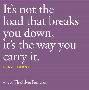 ... Under: Inspirational Picture Quotes About Life Tagged With: Lena Horne