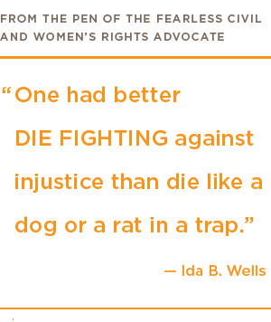on Ida B. Wells' writings