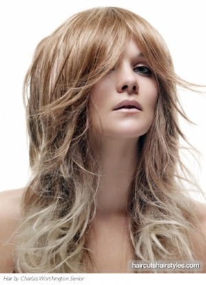 long dip dye hairstyle long hairstyles gallery