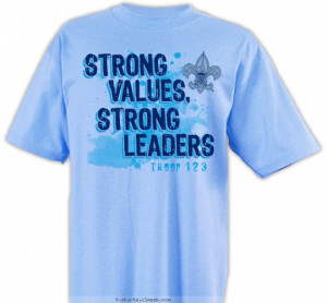 Strong Values, Strong Leaders T-shirt Design