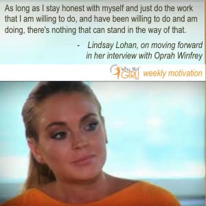 Lindsay Lohan Oprah Interview Quote on Moving Forward
