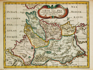 Rare Old Antique Map of Morocco Robert Putman Maps Virtual Fair
