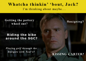 Re: Favorite funny quotes of RDA from Stargate SG1