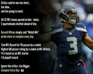 Russell Wilson ~ bad ass. Never mind what the haters say: Seahawks ...