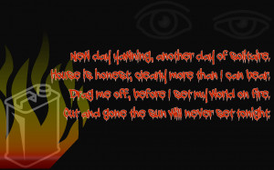 Gasoline - Audioslave Song Lyric Quote in Text Image