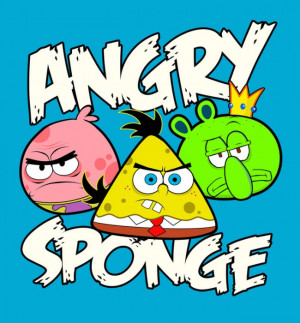 angry birds_bob esponja