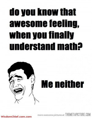 The Feeling Of Understanding Math - Cute Funny Quotes About Life