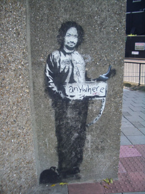 banksy-quotes-charles-manson-hitchhiker-london-archway