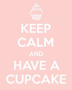 ... Keep calm and have a cupcake quote art by RetroLovePhotography More