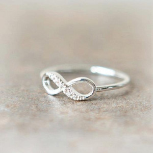 cute, infinity, jewel, love, ring, silver, symbol, wedding