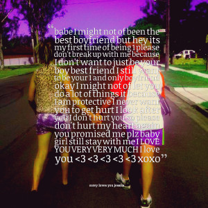 my first time of being 1 please don't break up with me because i don ...