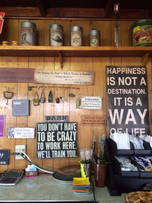 ... - Silver Lake, OR, United States. A ton of great quotes on the wall