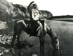 Blackfoot Chief at Bow River. By the late 1700's most tribes were ...