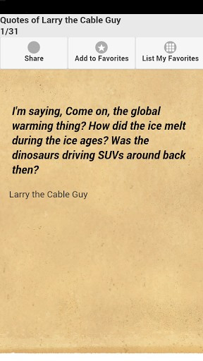 View bigger - Quotes of Larry the Cable Guy for Android screenshot