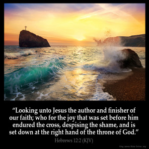 Hebrews 12:2 Inspirational Image