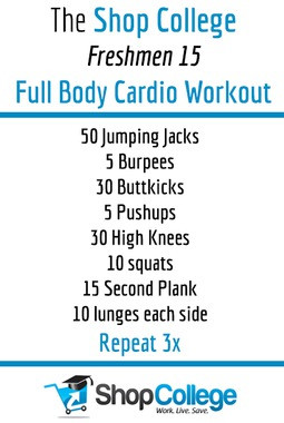 Shop College Freshman 15 Full Body Cardio Workout! Do this a few times ...