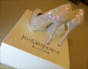Yves Saint Laurent Sparkly Heels