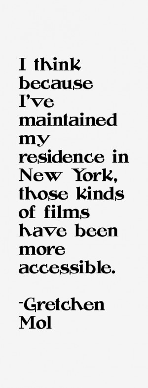 think because I've maintained my residence in New York, those kinds ...