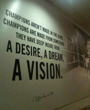 Love this quote about champions.