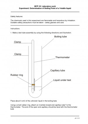 Determination Of Boiling Point A Volatile Liquid picture