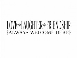 Family Vinyl Wall Decal Love Laughter Friendship by wallartsy, $37.00