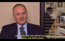 Creed appears but does not speak in any first-season episodes except ...