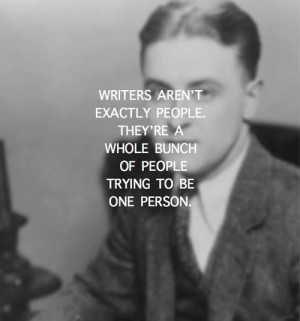 Scott Fitzgerald, you get it.