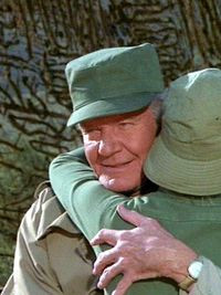 Runs over Colonel Potter's jeep with his out of control tank]