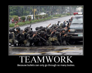 Poster about teamwork