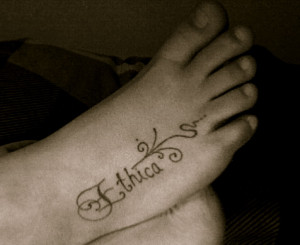 Greek Philosophy Tattoos Ethica is the latin/greek for