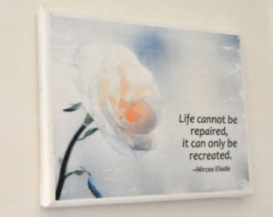 Mircea Eliade quote on canvas