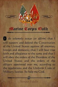 marine corps oath usmc quotes enlistment marines military corp leadership mom hymn army violence party quotesgram retirement united once tattoo