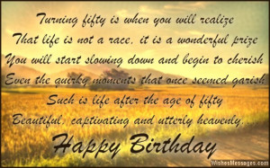 50th Birthday Wishes : Quotes and Messages | WishesMessages.com