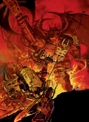 ... quote about the god, whose sacred number is 8. Khorne , the Blood God