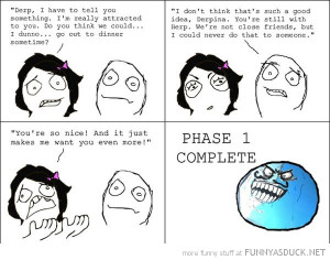 girl boy attracted you rage comic phase 1 complete i lied meme funny ...
