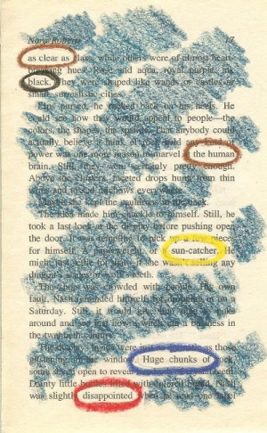 ... Discard Books, Cool Ideas, Blackout Poetry, Beats Gifts, Poetry Ideas