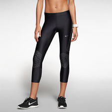 Womens Nike Swift Running Capris Pants - BRAND NEW - 547586-013 Black ...