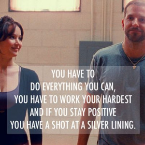 ... shot at a silver lining. - Silver Linings Playbook ♥ #excelsior