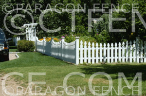 White Cedar Picket Fence