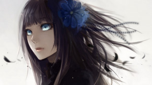 ... Girl With Black Hair And Blue Eyes | 1920 x 1080 | Download | Close