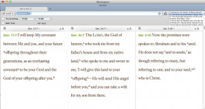 Old Testament in New Testament Parallel (not for iOS) is included with ...