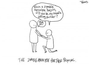 Funny photos funny zombie apocalypse partner proposal